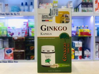 Viên uống bổ não Ginkgo Kapseln 2500mg H60 viên 