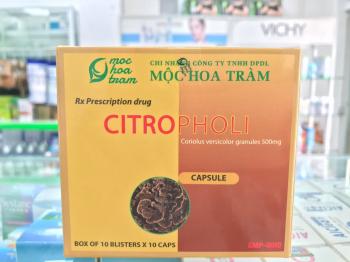 CITROPHOLI ( CỐM VÂN CHI 500MG ) Hộp 10 vỉ x 10 viên nang