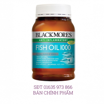 DẦU CÁ OMEGA 3 FISH OIL 1000mg - BLACKMORE