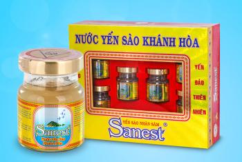 Nước yến sào nhân sâm hộp 6 lọ