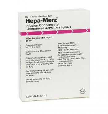 HEPA - MERZ IV (L-ornithine L-aspartate 5g)