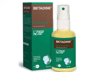Loét Miệng, Viêm Họng: XỊT HỌNG BETADINE 