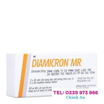 Diamicron MR 30mg (2 vỉ x 30 viên/hộp)