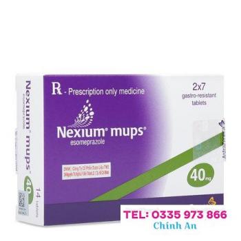 Nexium mups 40mg (2 vỉ x 7 viên/hộp)