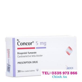 Concor 5mg (3 vỉ x 10 viên/hộp)